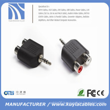 3.5mm Stereo Male To 2X RCA Female Adapter